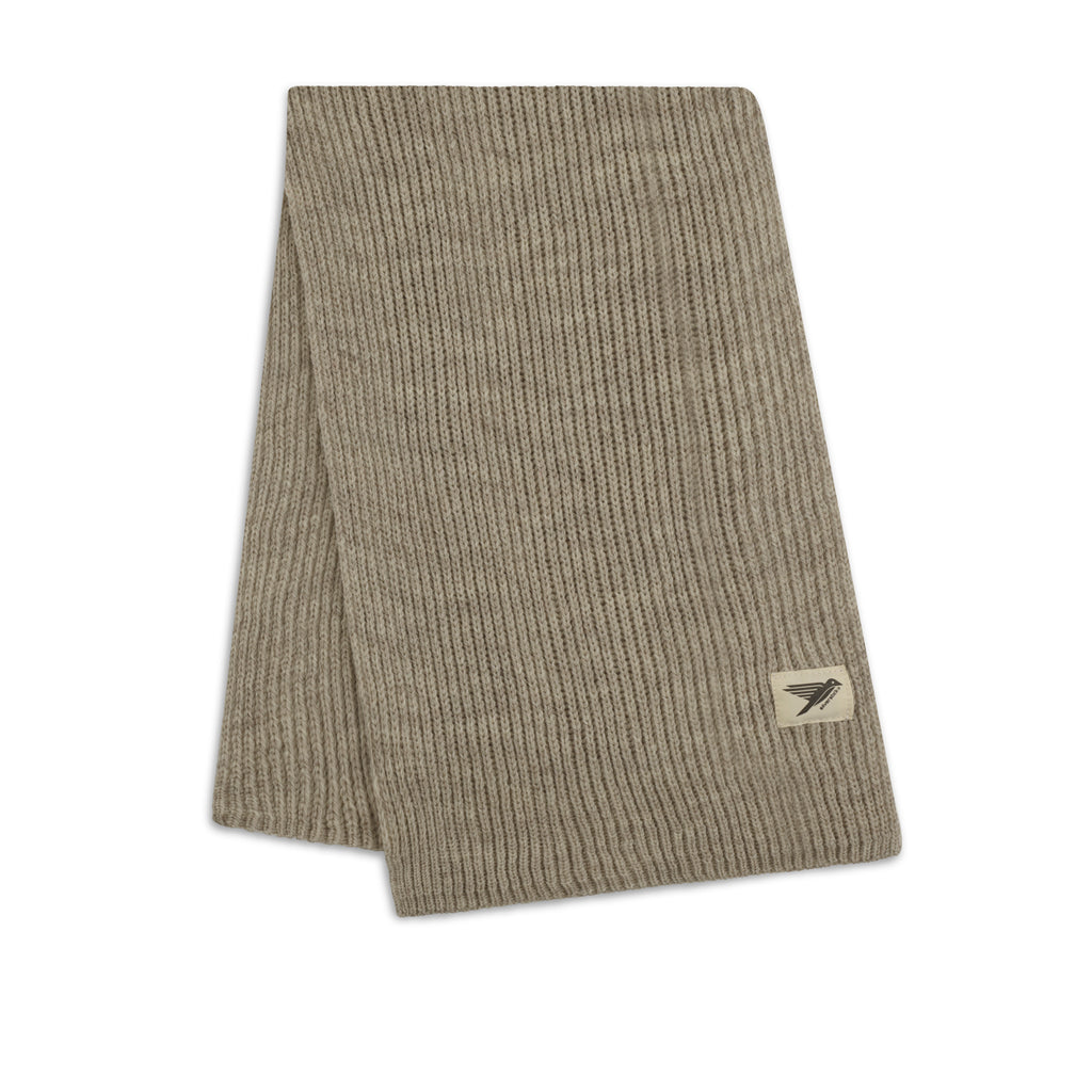 Silverstick merino wool scarf cirrus oat label