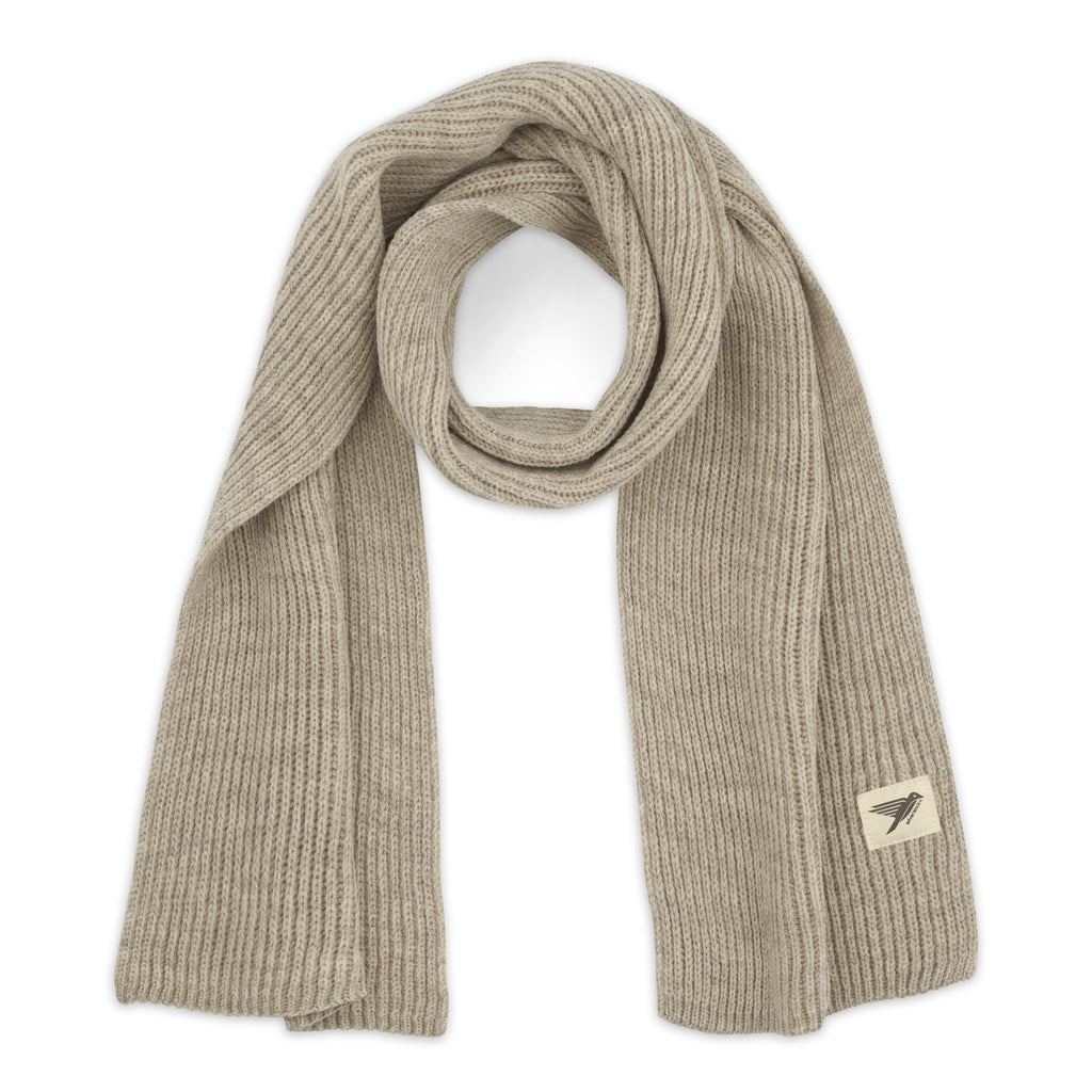 Silverstick merino wool scarf cirrus oat