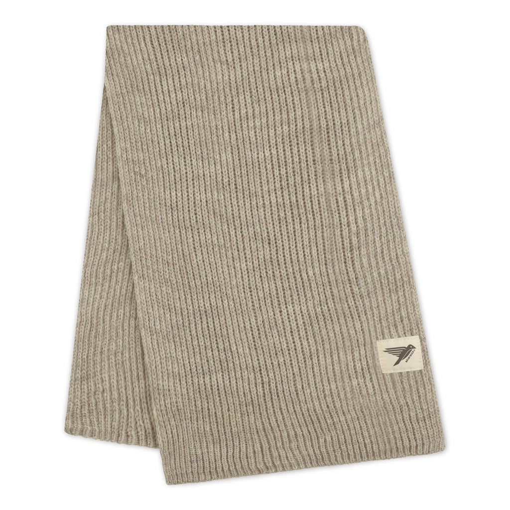 Silverstick merino wool scarf cirrus oat full