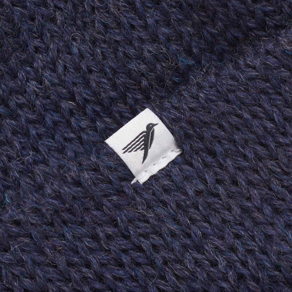 Silverstick Drift British Wool Beanie Denim label