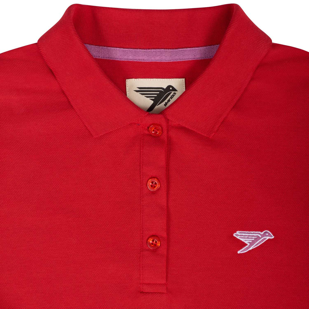 Silverstick Earhart Womens Organic Cotton Polo Shirt Paprika