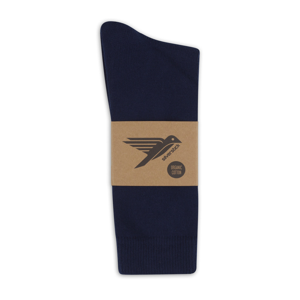 silverstick organic cotton hope navy sock 