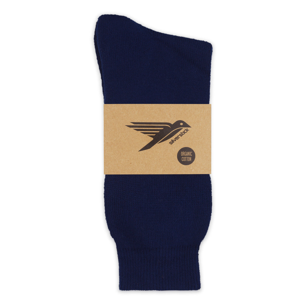 silverstick organic cotton hope navy sock 