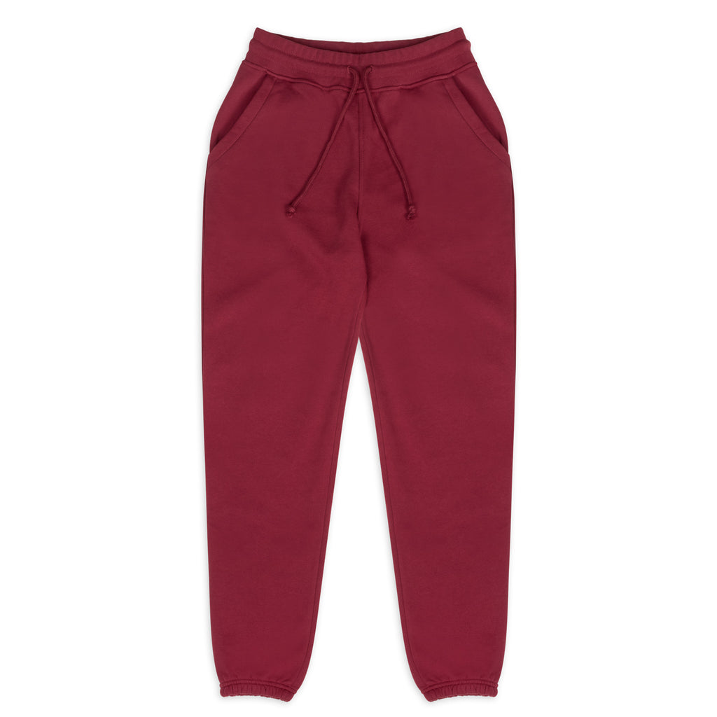 silverstick womens organic cotton sweatpant Morin cordovan front