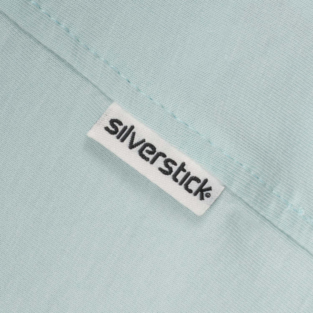 Silverstick Men Organic Cotton Logo Tees Misty Blue