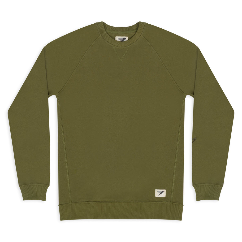 Silverstick Nias Mens Organic Cotton Sweat Olive Front