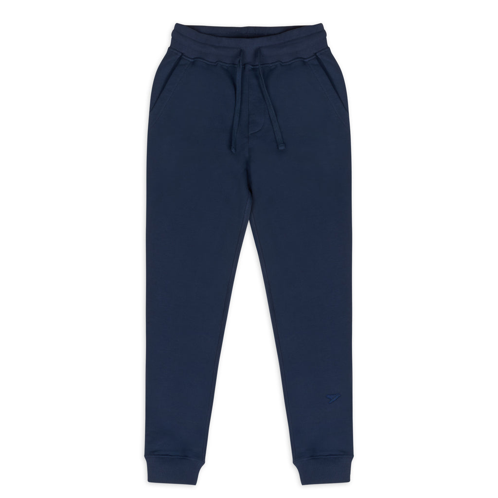 Silverstick Oberg Womens Organic Cotton Sweatpant French  Navy Front