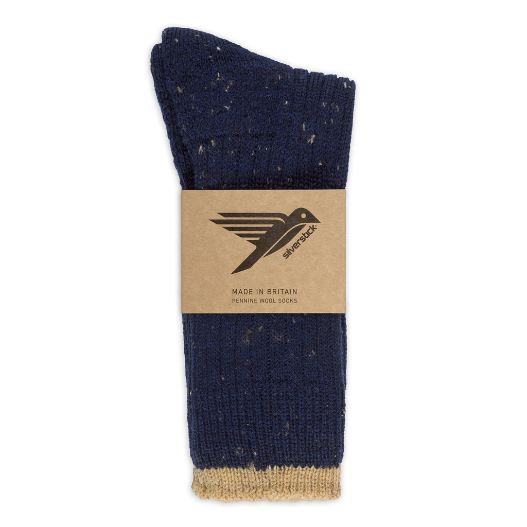 Silverstick British Wool Pennine Sock Navy