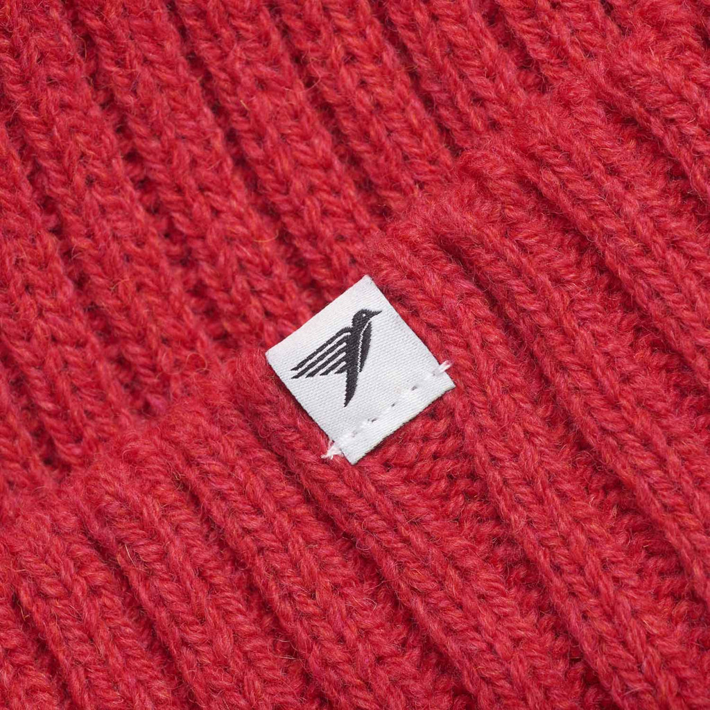 Silverstick Jefferis New Wool Bobble Hat Poppy label