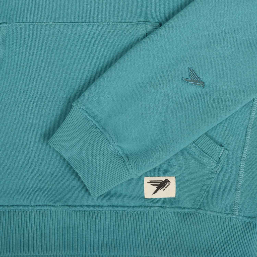 Silverstick Ventura Organic Cotton Quarter Zip Sweat Brittany Blue Detail