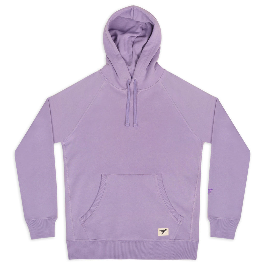 Silverstick Weber Mens Organic Cotton Hoodie Wisteria Front