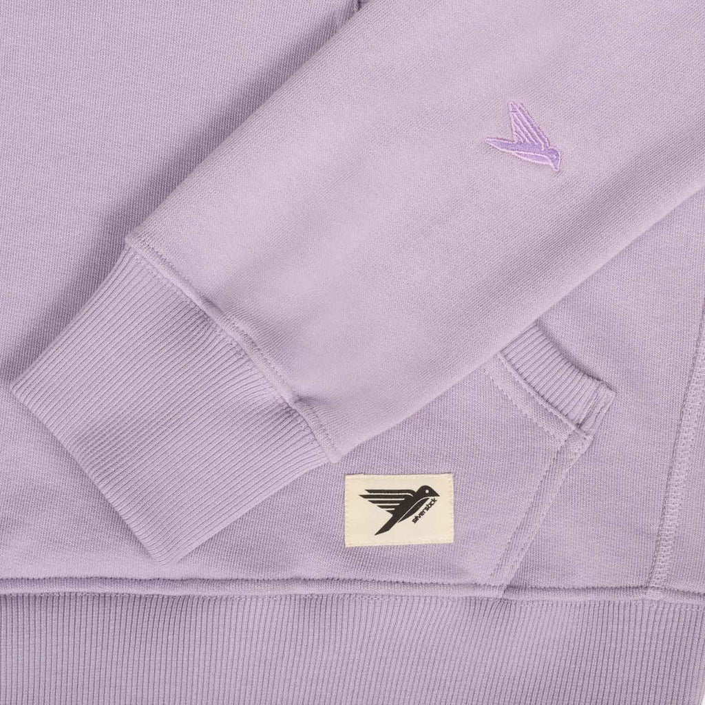 Silverstick Weber Mens Organic Cotton Hoodie Wisteria Detail