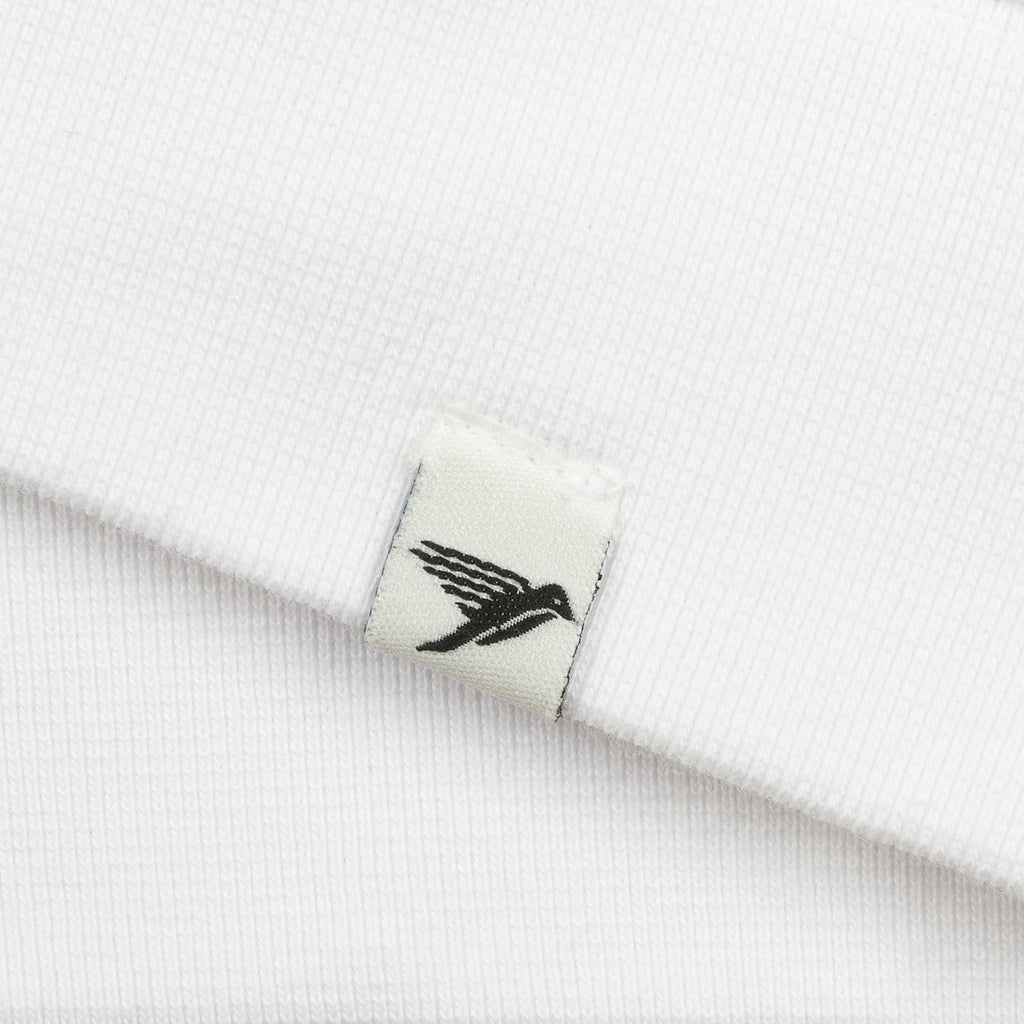 silverstick womens organic cotton sweat arugam logo white hem label