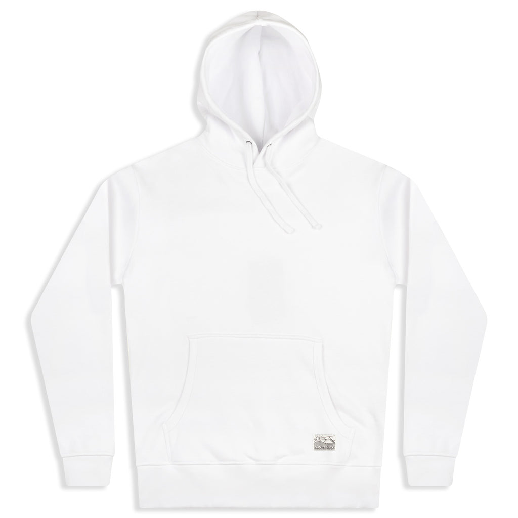 silverstick mens organic cotton hoodie ellerton white front