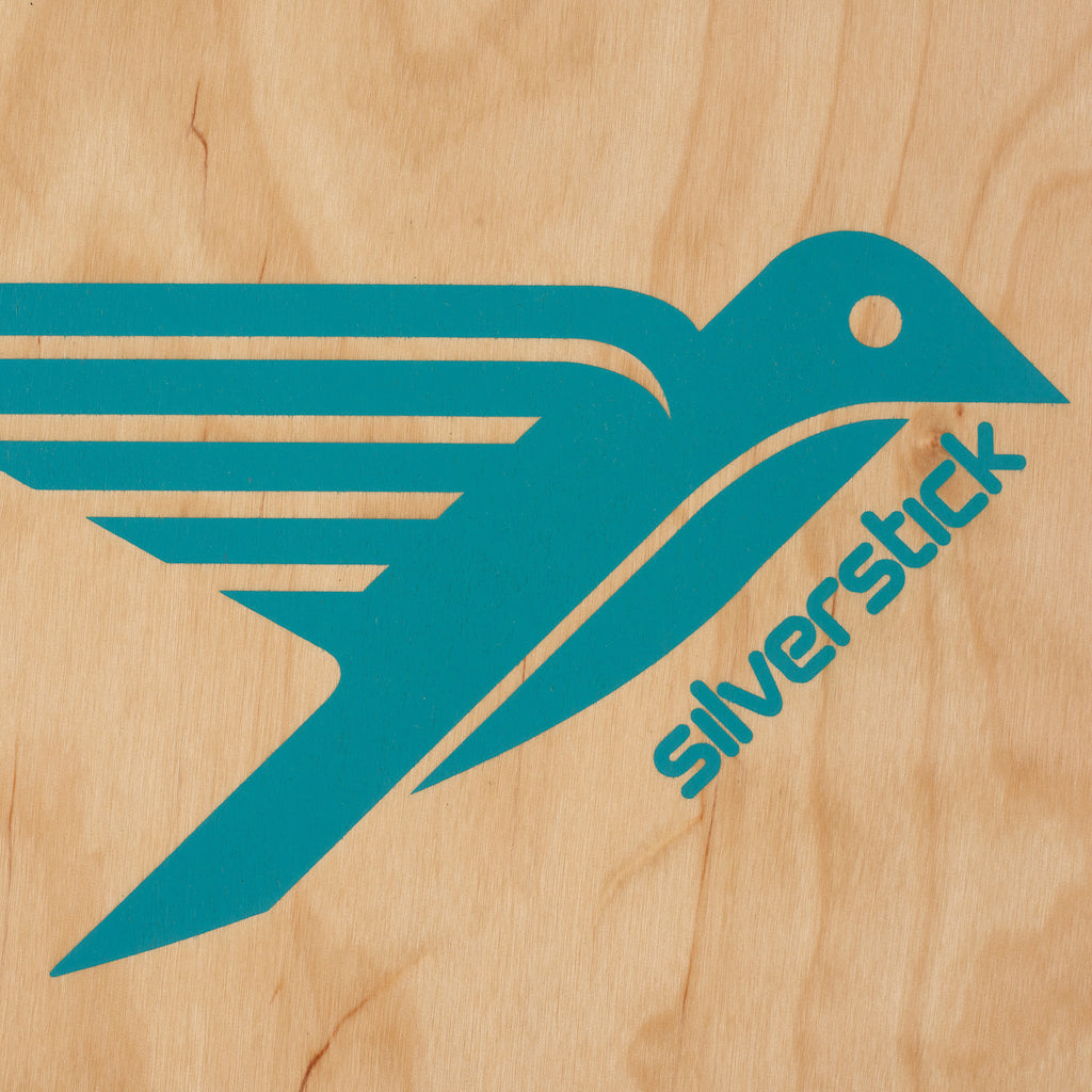 Silverstick Wooden Belly Board Birch Logo 2