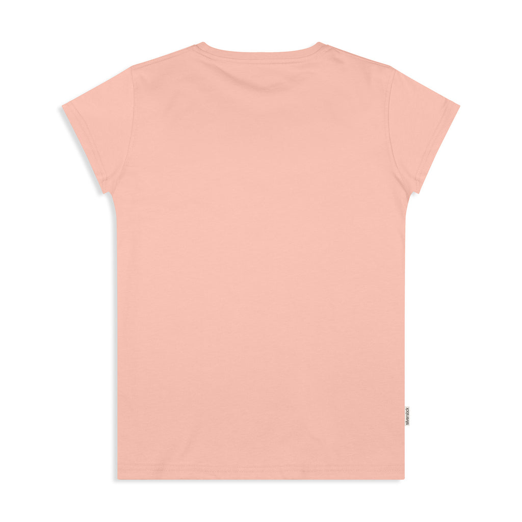 Silverstick Mens Adventure Organic Cotton T Shirt Antique Pink Back