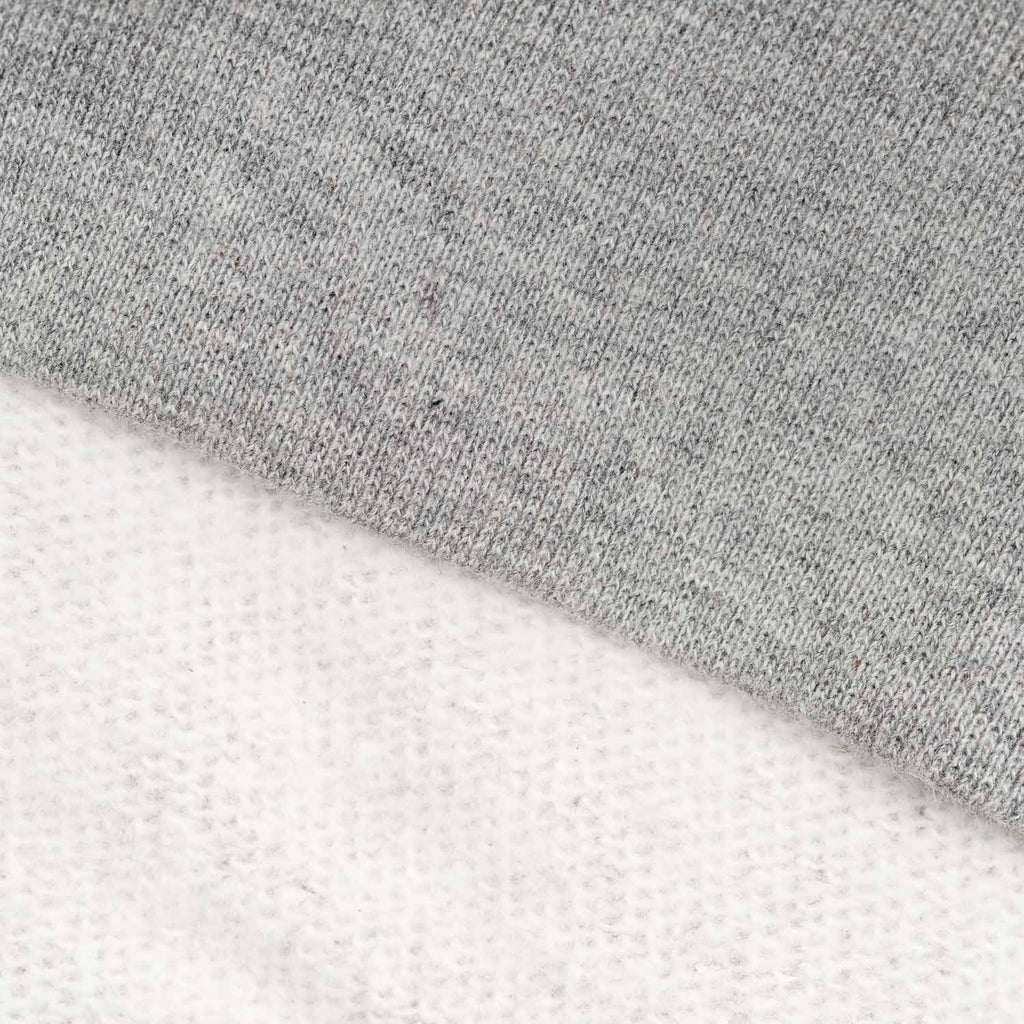 silverstick organic cotton zip hoodie vikafjell grey marl brushed fabric