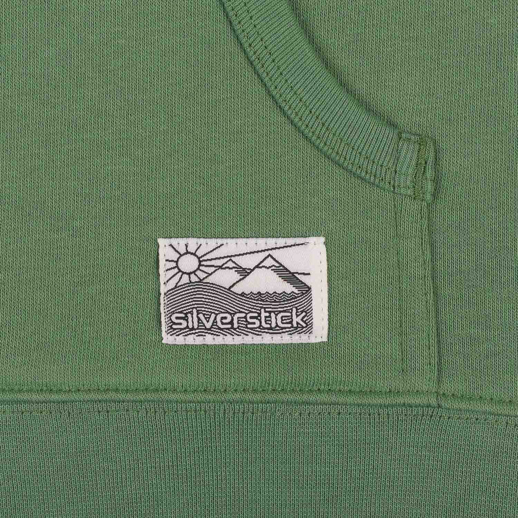 silverstick womens organic cotton hoodie lancelin watercress patch label