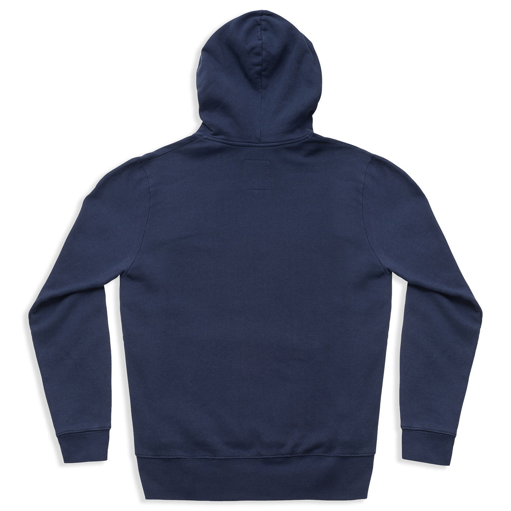 silverstick mens organic cotton hoodie ellerton navy back