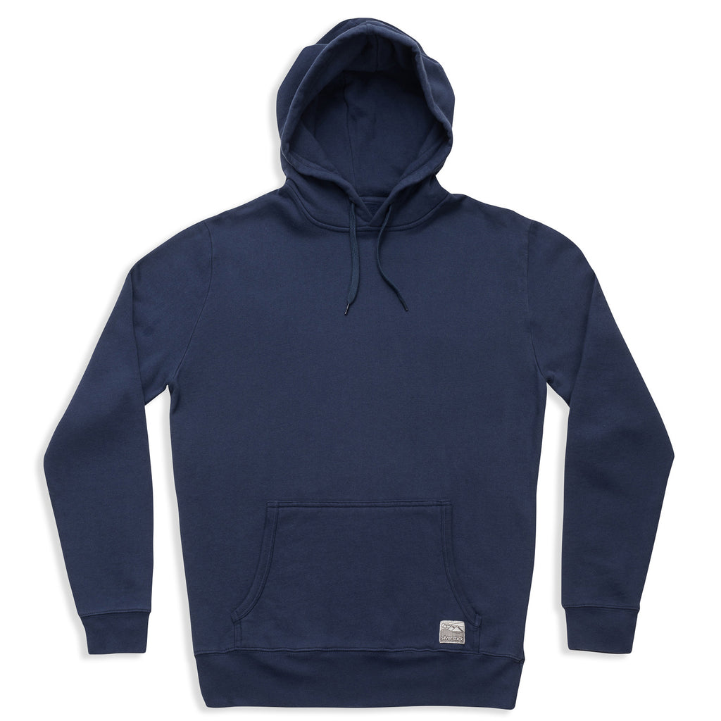 silverstick mens organic cotton hoodie ellerton navy front