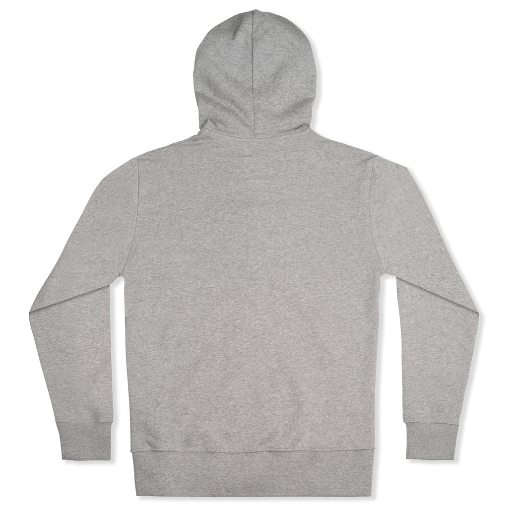 silverstick womens organic cotton zip hoodie tobias ash marl back