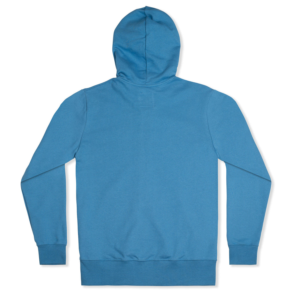 silverstick mens organic cotton tobias ocean blue zip hoodie back