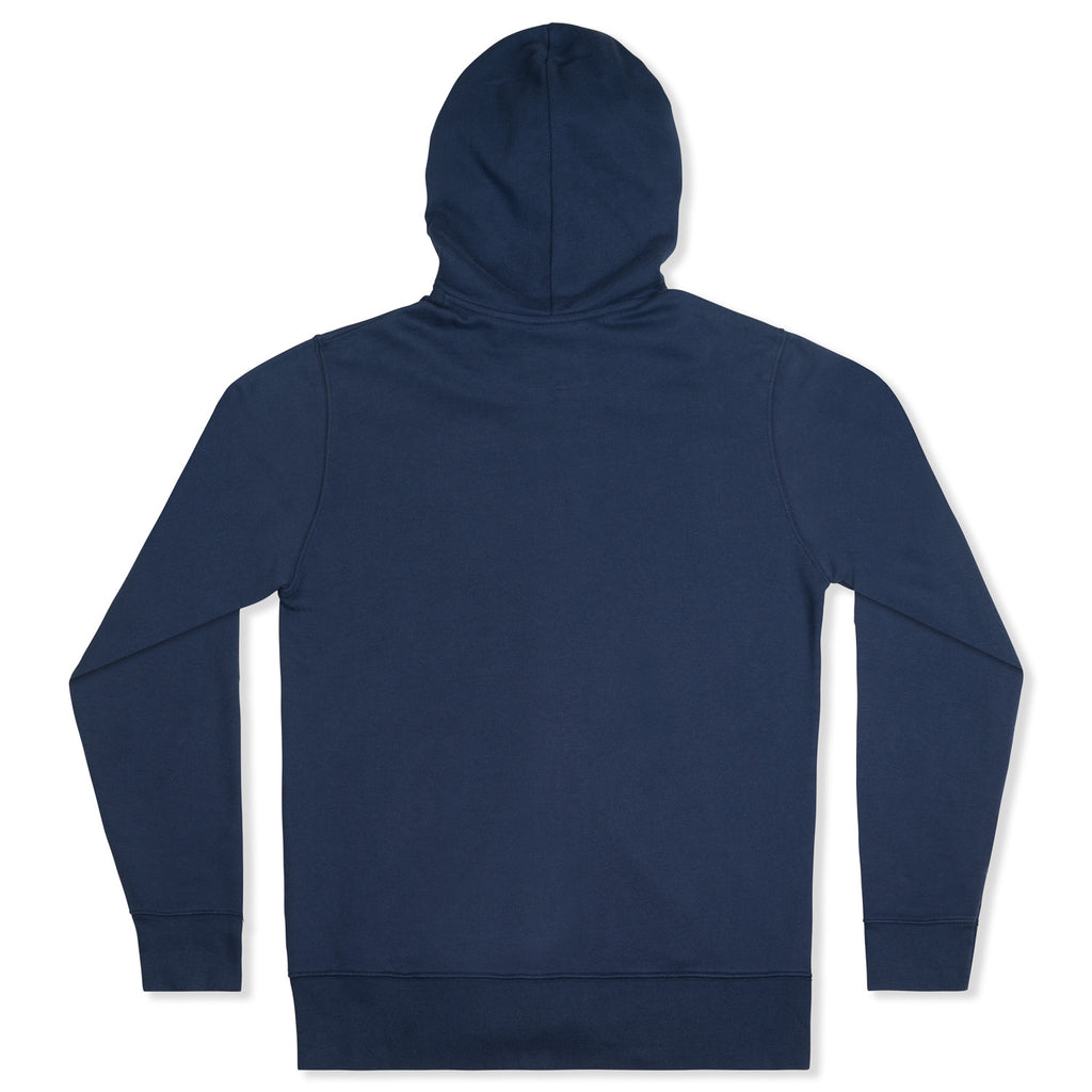 silverstick womens organic cotton tobias zip hoodie navy back