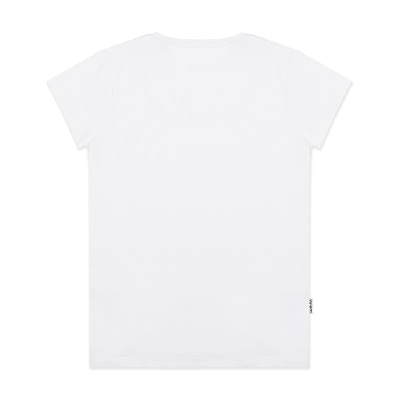 Silverstick Women Adventure Lightweight Organic Cotton T Shirt Blank White Back