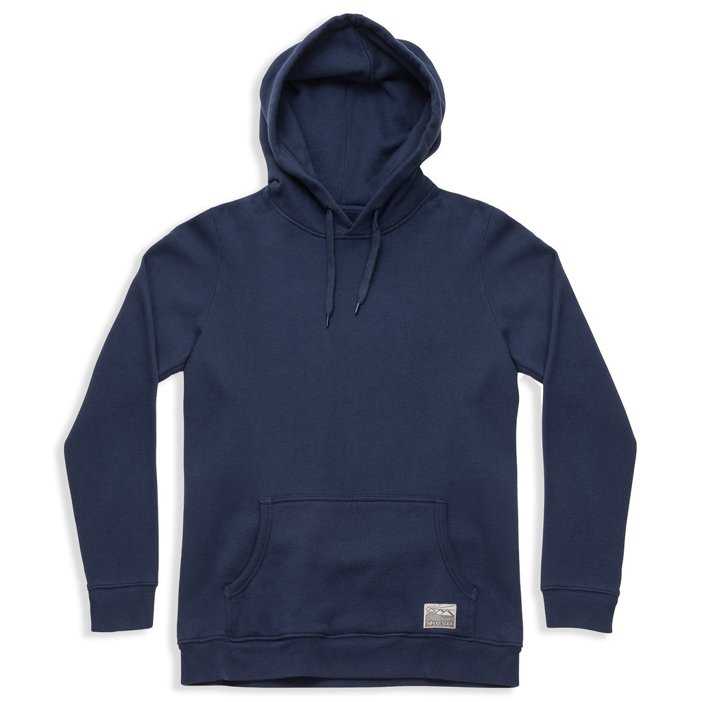 silverstick mens organic cotton hoodie lancelin navy front