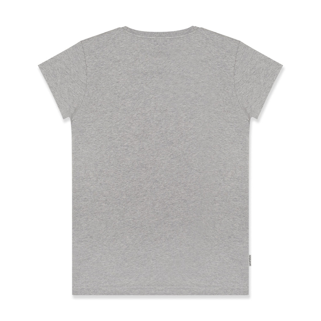silverstick womens organic cotton original logo ash marl t shirt back