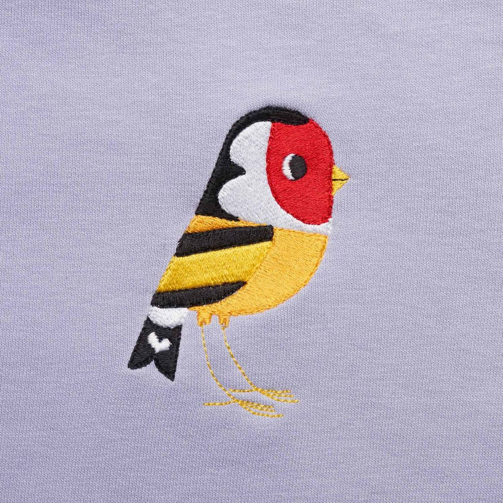 Silverstick childrens matt sewell Goldfinch organic cotton sweat embroidery