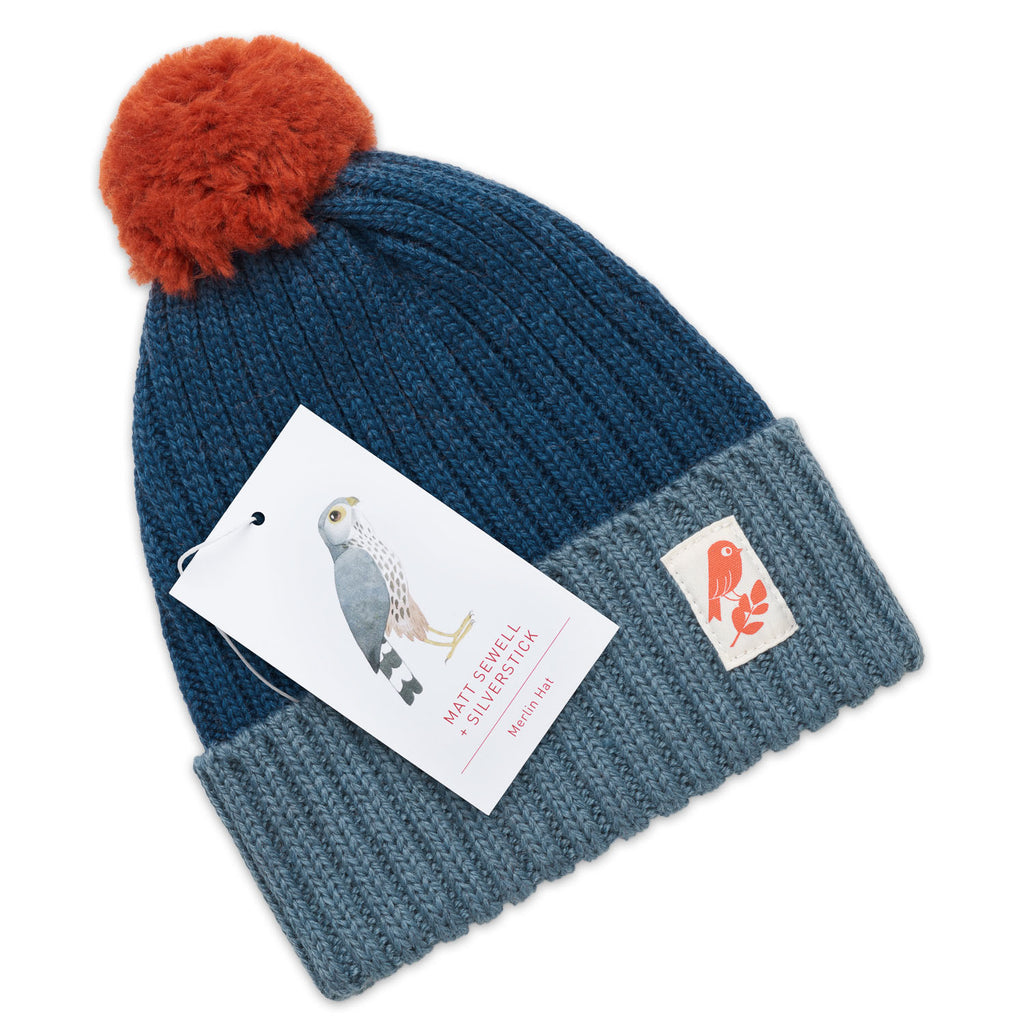 Matt Sewell + Silverstick Merino Wool Bobble Hat Merlin Label