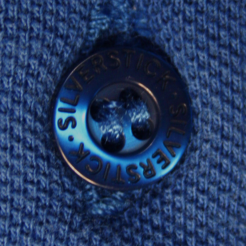silverstick mens organic cotton marco navy polo shirt button