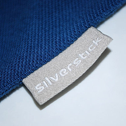 silverstick mens organic cotton greenwood navy long sleeve polo shirt seam label