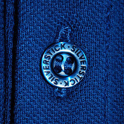 silverstick mens organic cotton greenwood navy long sleeve polo shirt button