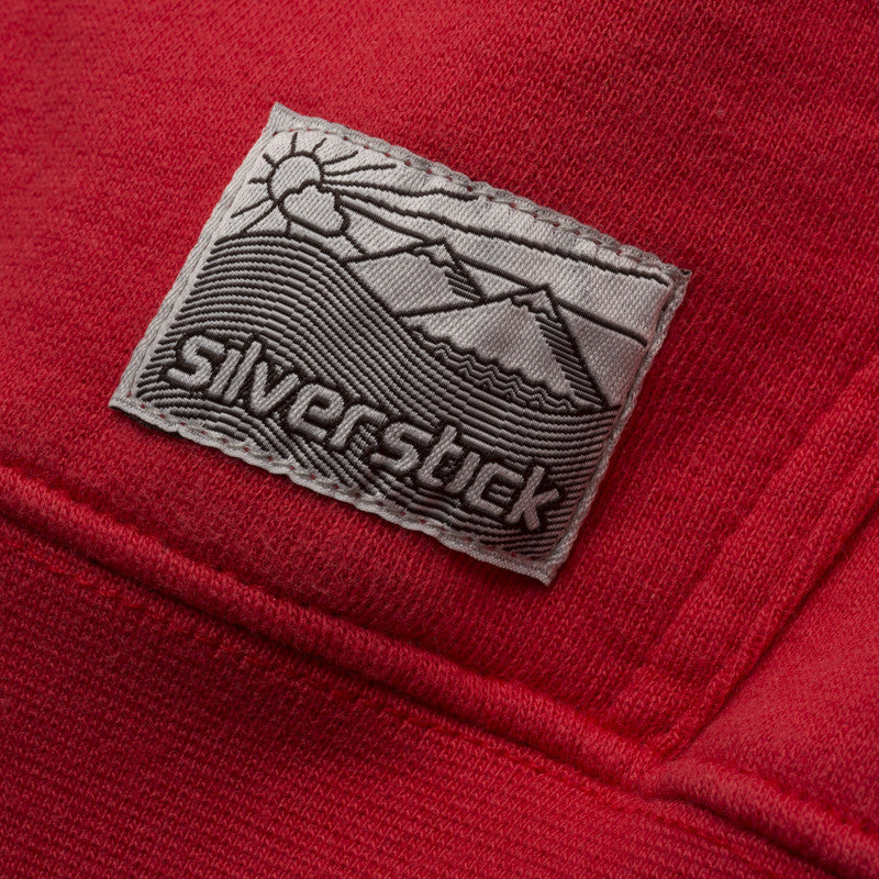 silverstick mens organic cotton tobias grenadine zip hoodie patch label