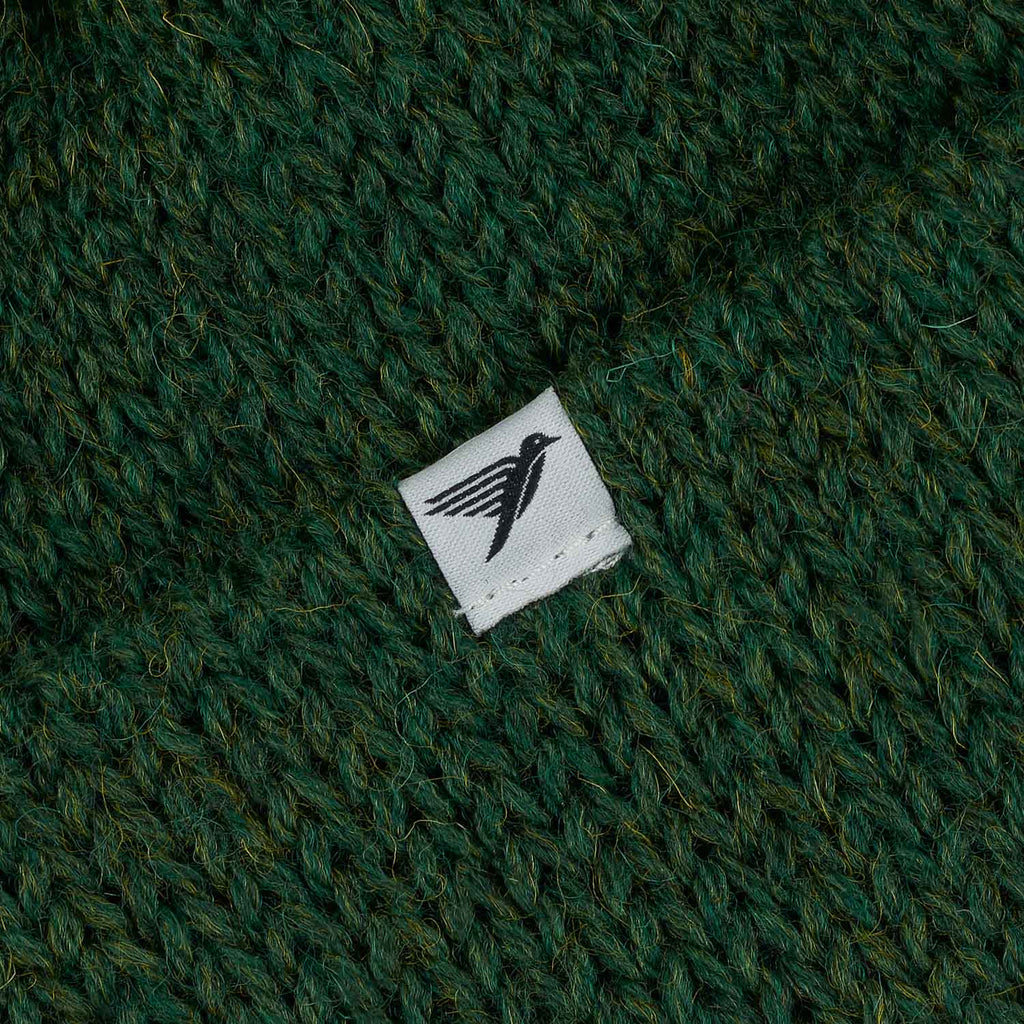 Silverstick Drift British Wool Beanie Celtic Green Label