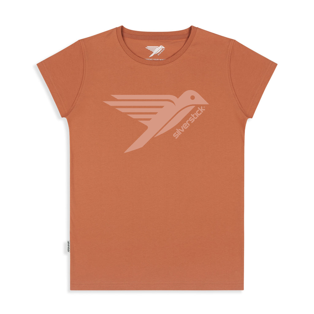 silverstick womens organic cotton original logo pheasant t shirt front