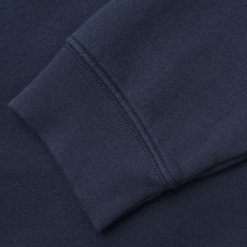 silverstick womens organic cotton lancelin original logo navy hoodie detail